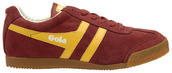View Item Gola Classics Harrier Retro Suede Trainer Wine Yellow